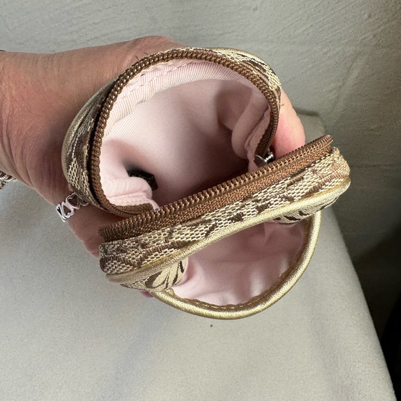 Coach Zip Wristlet Khaki Multi Pouch SV/Khaki/Metallic - Picture 7 of 12